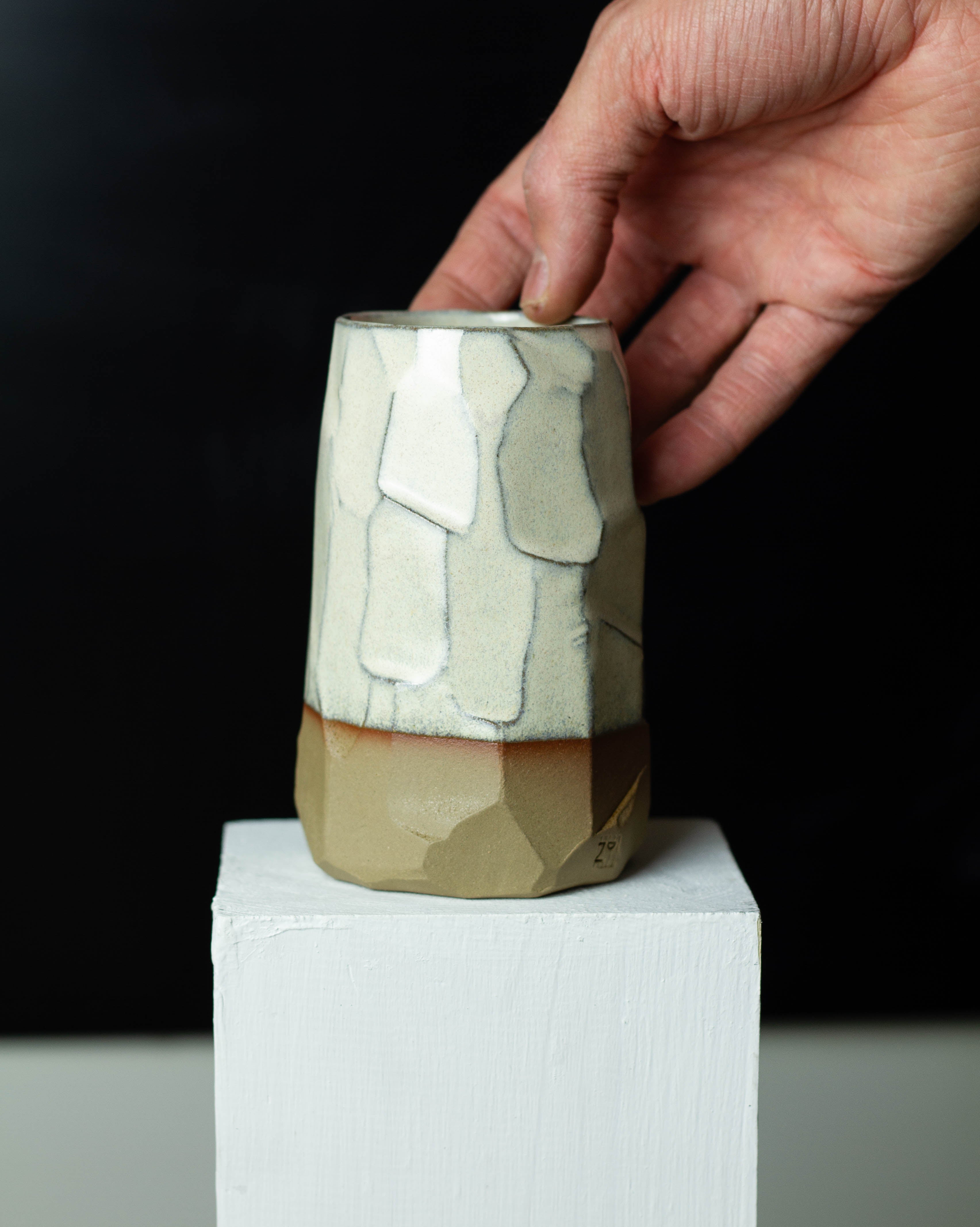 Kurinuki Snow White - Vase 8x12,5cm