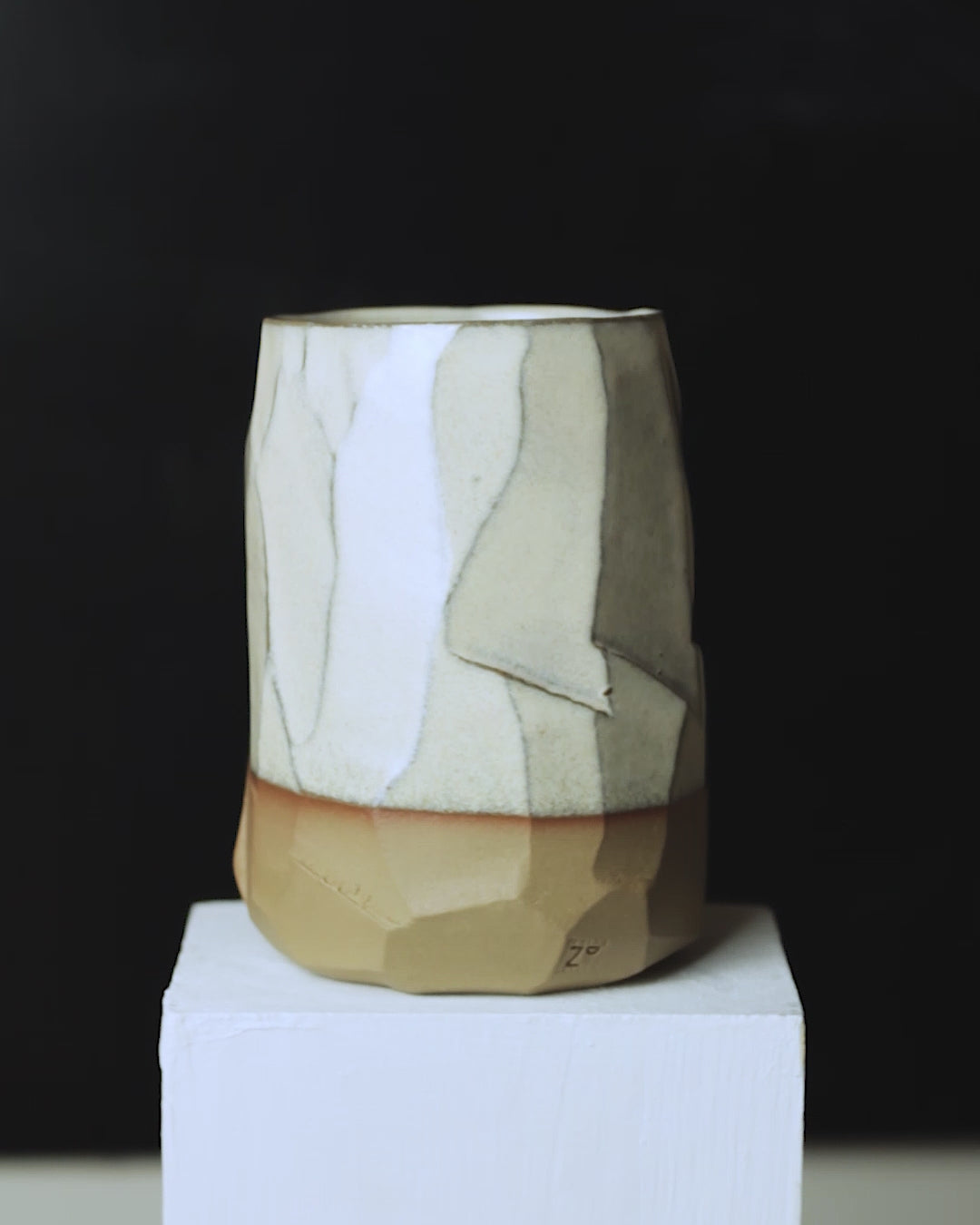 Kurinuki Snow White - Vase 9x12,5cm